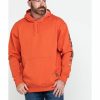 Men * | Attractive Ariat Men'S Volcanic Heather Rebar Graphic Hooded Work Sweatshirt Big & Tall