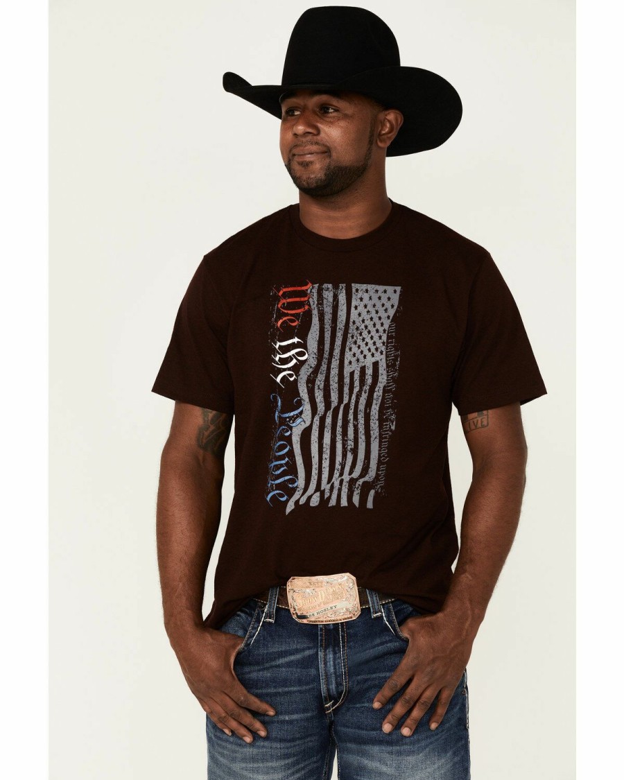 Men * | Sale Online Cody James Men'S We The People Flag Graphic Short Sleeve T-Shirt