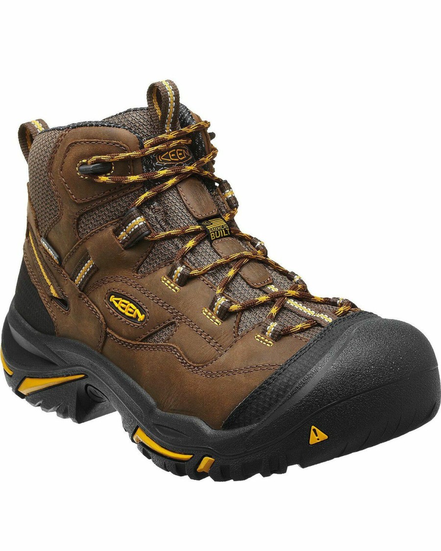 Men * | Premium Keen Men'S Braddock Mid Waterproof Boots Steel Toe