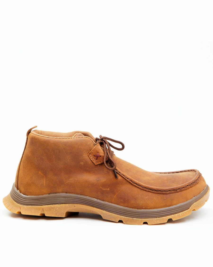 Men * | Sale Online Twisted X Men'S Brown Outdoor Saddle Casual Shoes Moc Toe