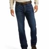 Men * | Sale Online Ariat Men'S Fr M4 Stillwell Dark Wash Durastretch Relaxed Bootcut Work Jeans Big