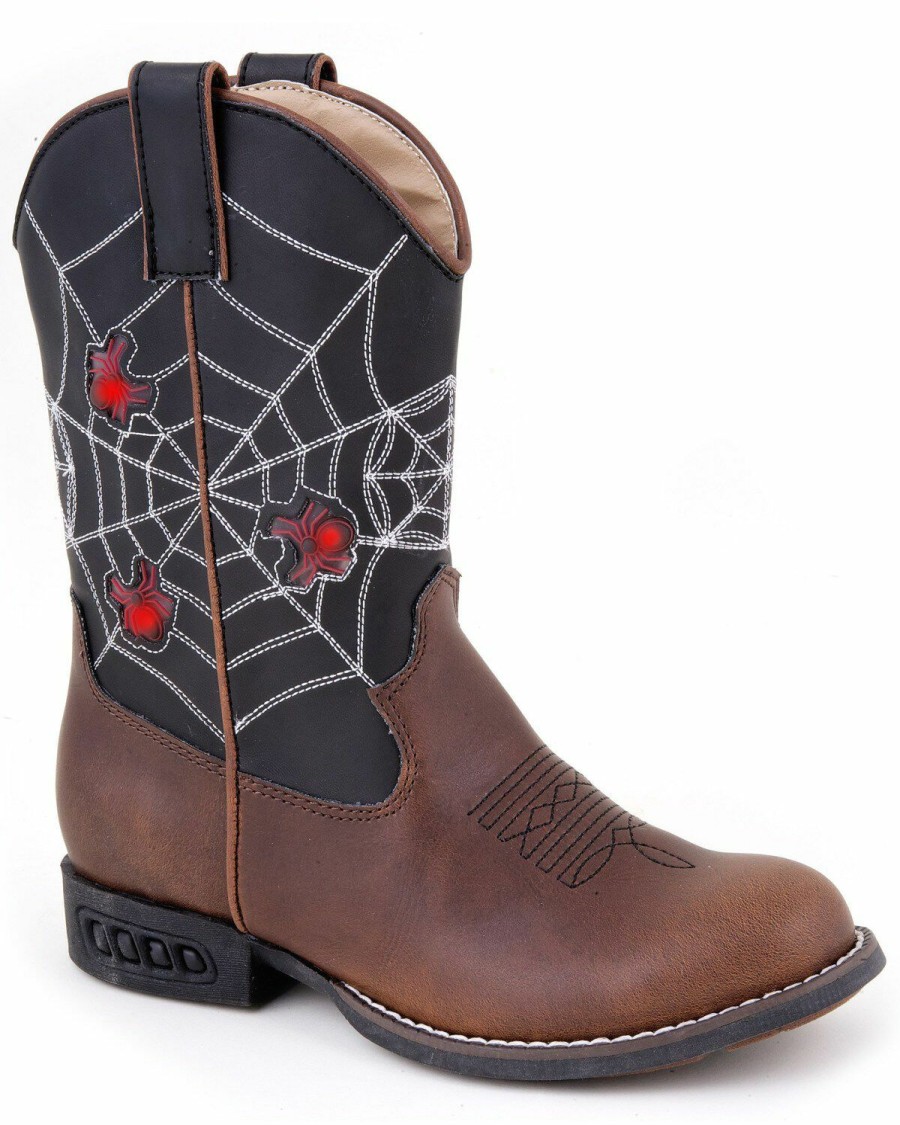 Gifts * | Top Selling Roper Kid'S Light Up Spider Web Western Boots