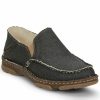 Men * | Latest Tony Lama Men'S Gator Charcoal Slip-On Shoes Moc Toe