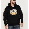 Men * | Top Selling Wrangler Men'S Yellowstone We Don'T Choose Way Logo Sleeve Graphic Hooded Sweatshirt