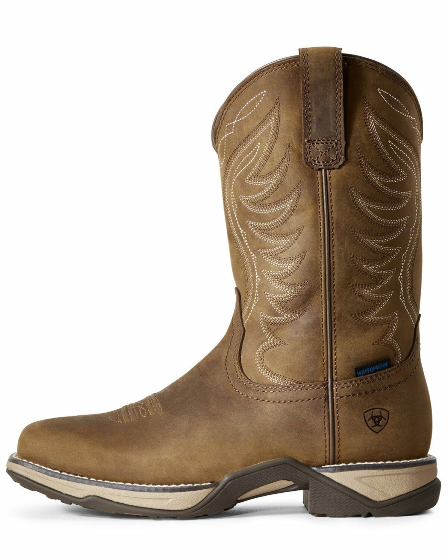 Women * | Attractive Ariat Women'S Anthem Waterproof Western Boots Square Toe