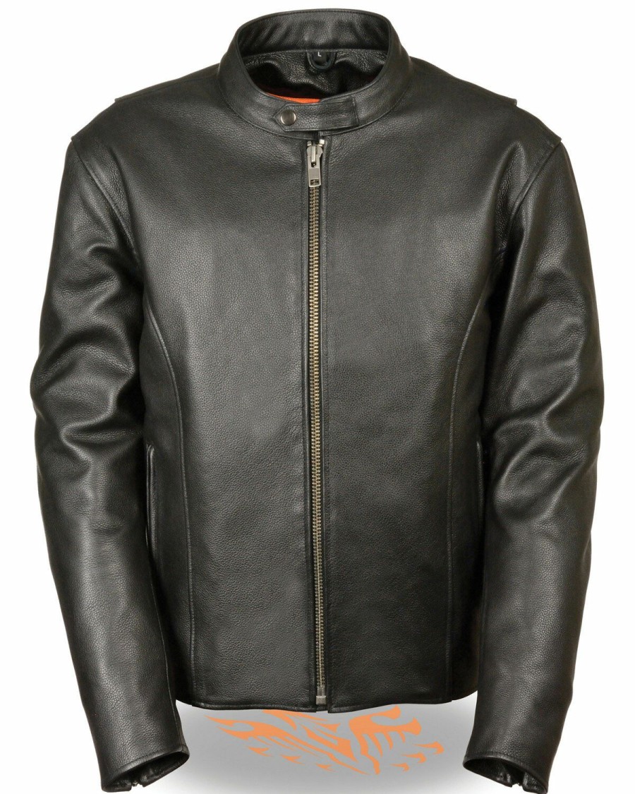 Men * | Exquisite Gifts Milwaukee Leather Men'S 4X Classic Scooter Jacket