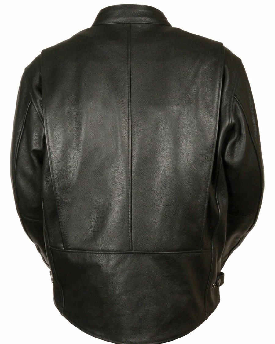 Men * | Exquisite Gifts Milwaukee Leather Men'S 4X Classic Scooter Jacket