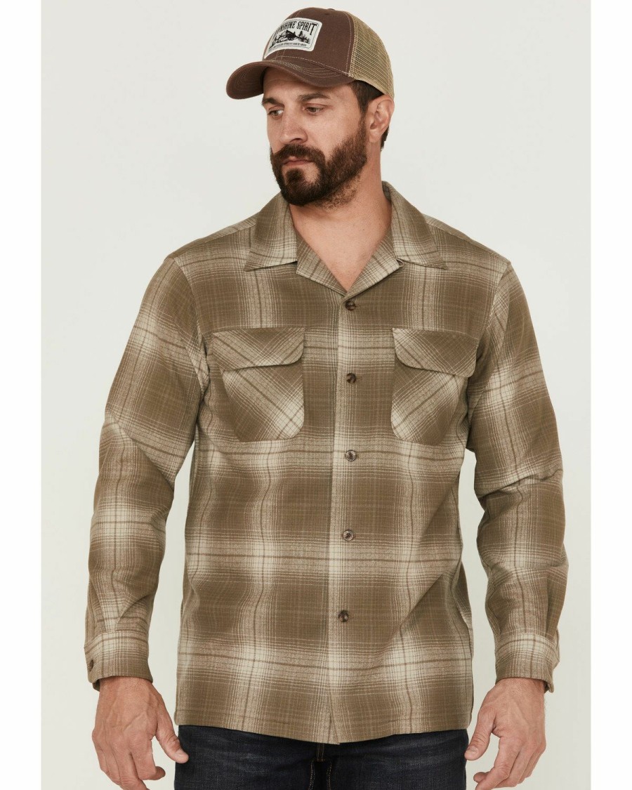 Men * | Premium Pendleton Men'S Plaid Board Woven Shirt