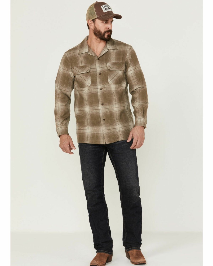 Men * | Premium Pendleton Men'S Plaid Board Woven Shirt