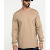 Men * | New Threads Cody James Men'S Fr Logo Long Sleeve Work T-Shirt Tall