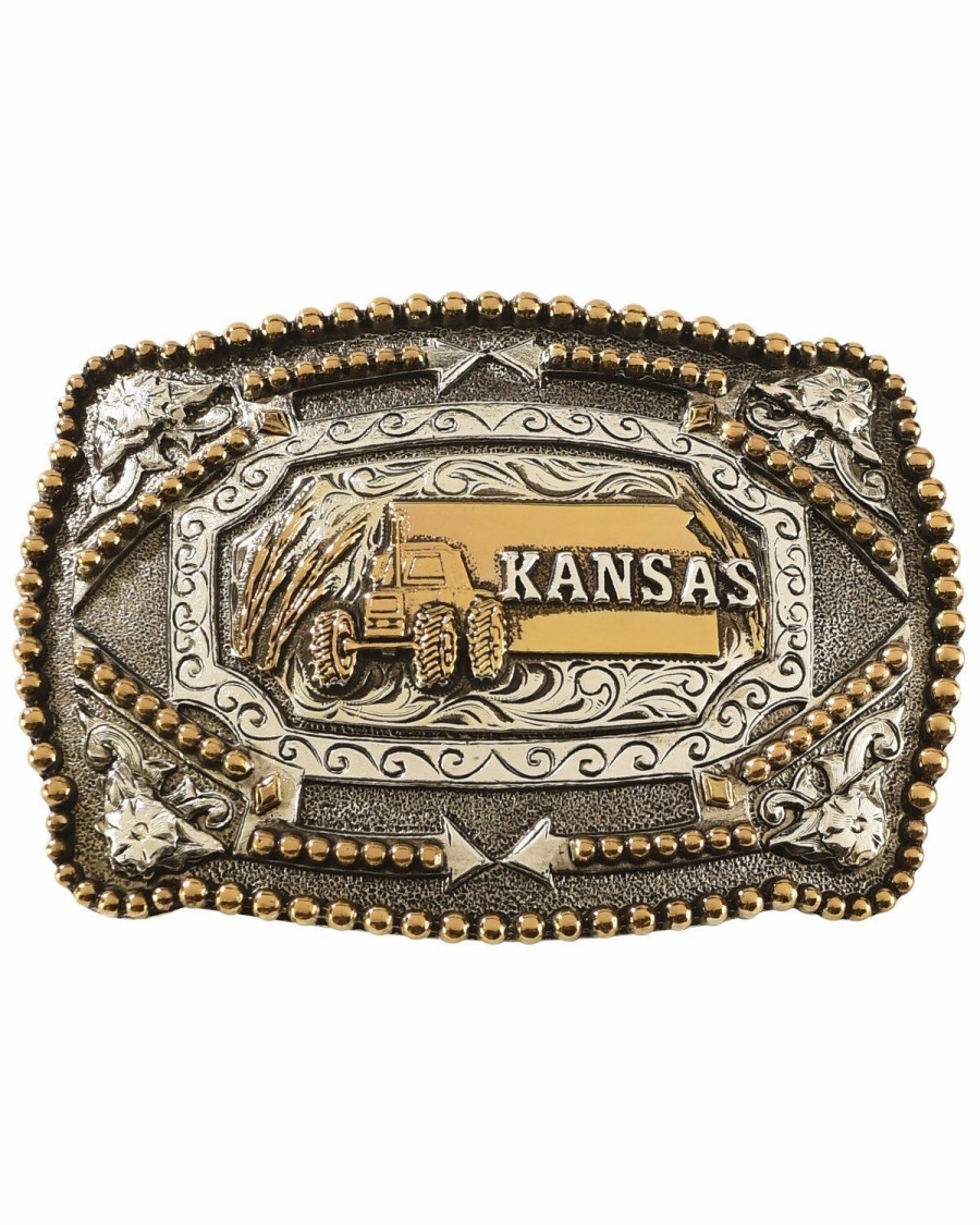 Men * | Sale Online Cody James Kansas Belt Buckle