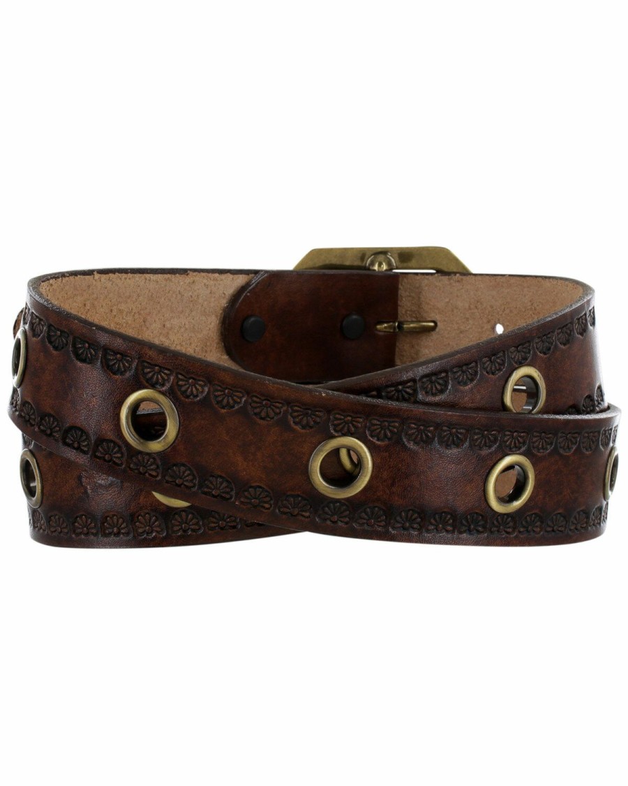 Men * | New Threads Justin Men'S Rancho Viejo Western Belt