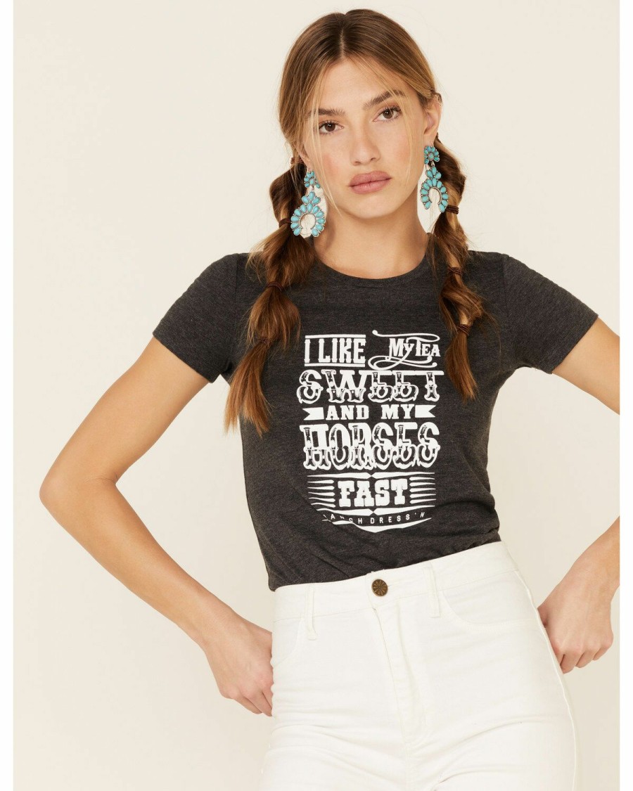 Women * | Attractive Ranch Dress'N Women'S Sweet Tea Horses Fast Graphic Tee