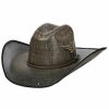 Men * | Special Offers Justin Men'S Black Fenix Bent Rail Midnight Bangora Straw Western Hat