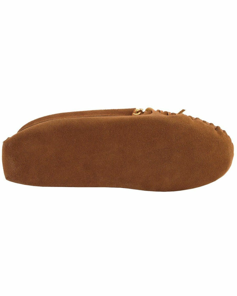 Men * | New Minnetonka Suede Camp Moccasins