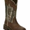 Women * | Top Selling Justin Women'S Raya Western Boots Wide Square Toe