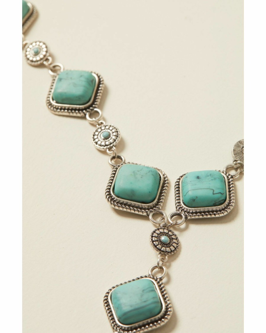 Women * | Sale Online Shyanne Women'S Bella Grace Turquoise Stone Jewelry Set