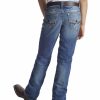 Kids * | Hot Selling Ariat Boys' Charger Dakota Low Slim Straight Jeans