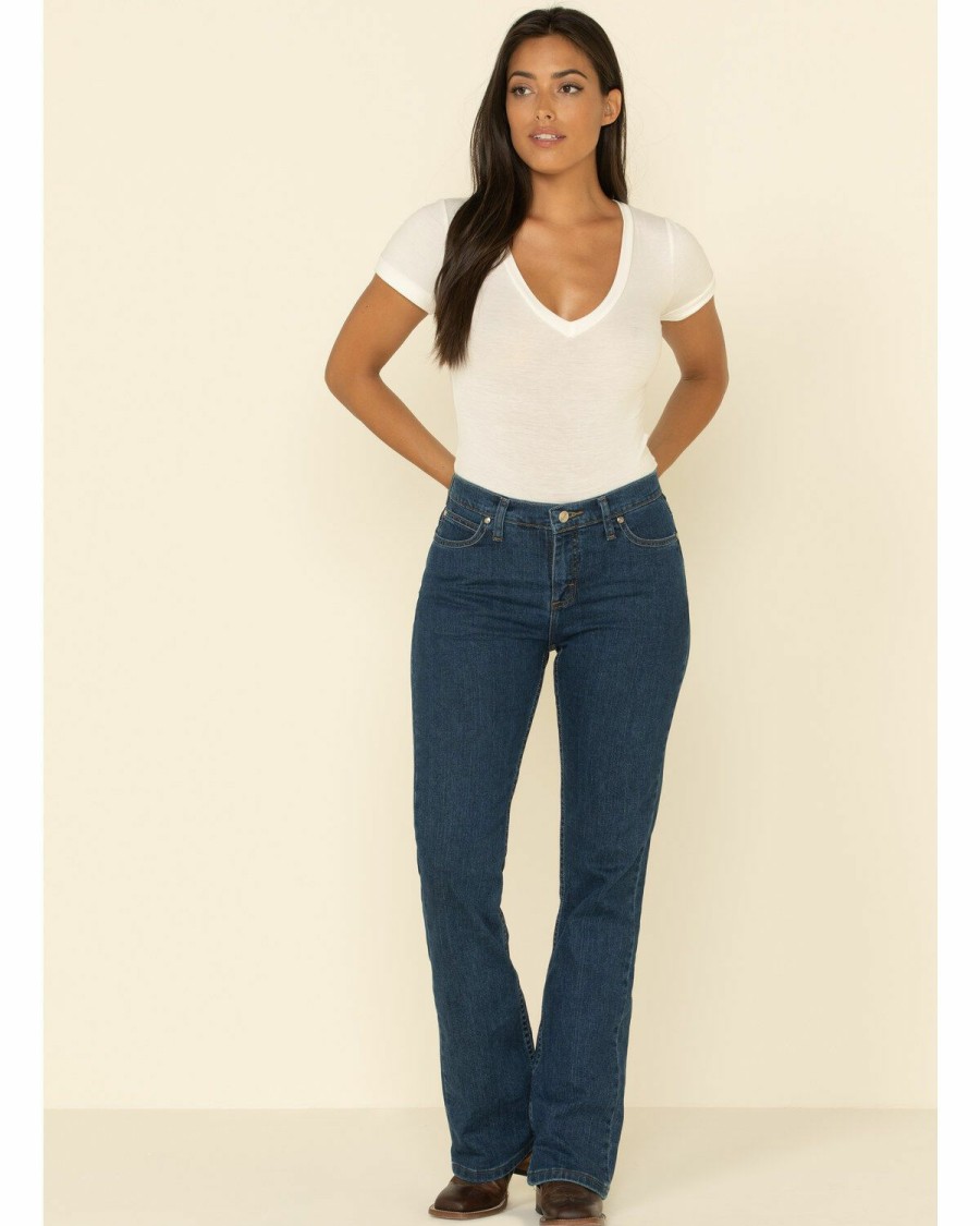 Women * | Top Selling As Real As Wrangler Women'S Classic Fit Boot Cut Jeans