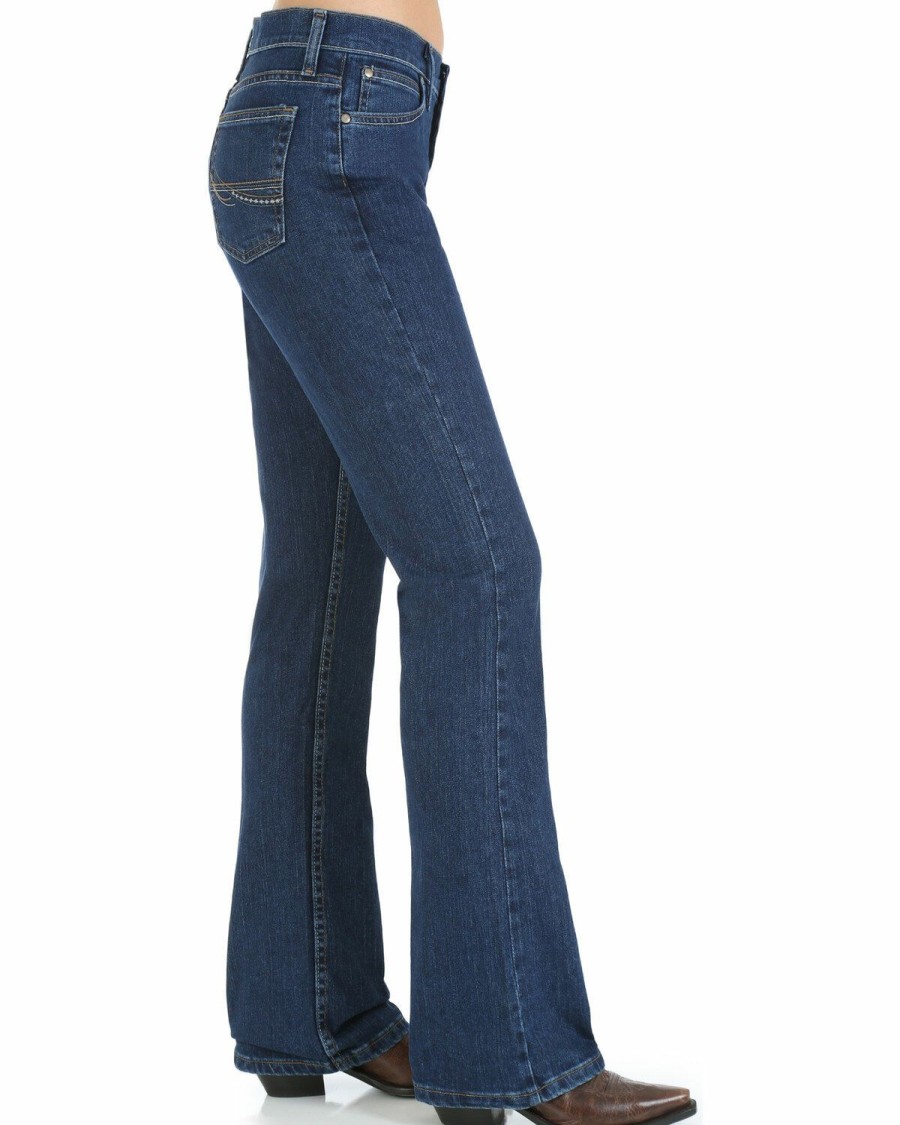 Women * | Top Selling As Real As Wrangler Women'S Classic Fit Boot Cut Jeans