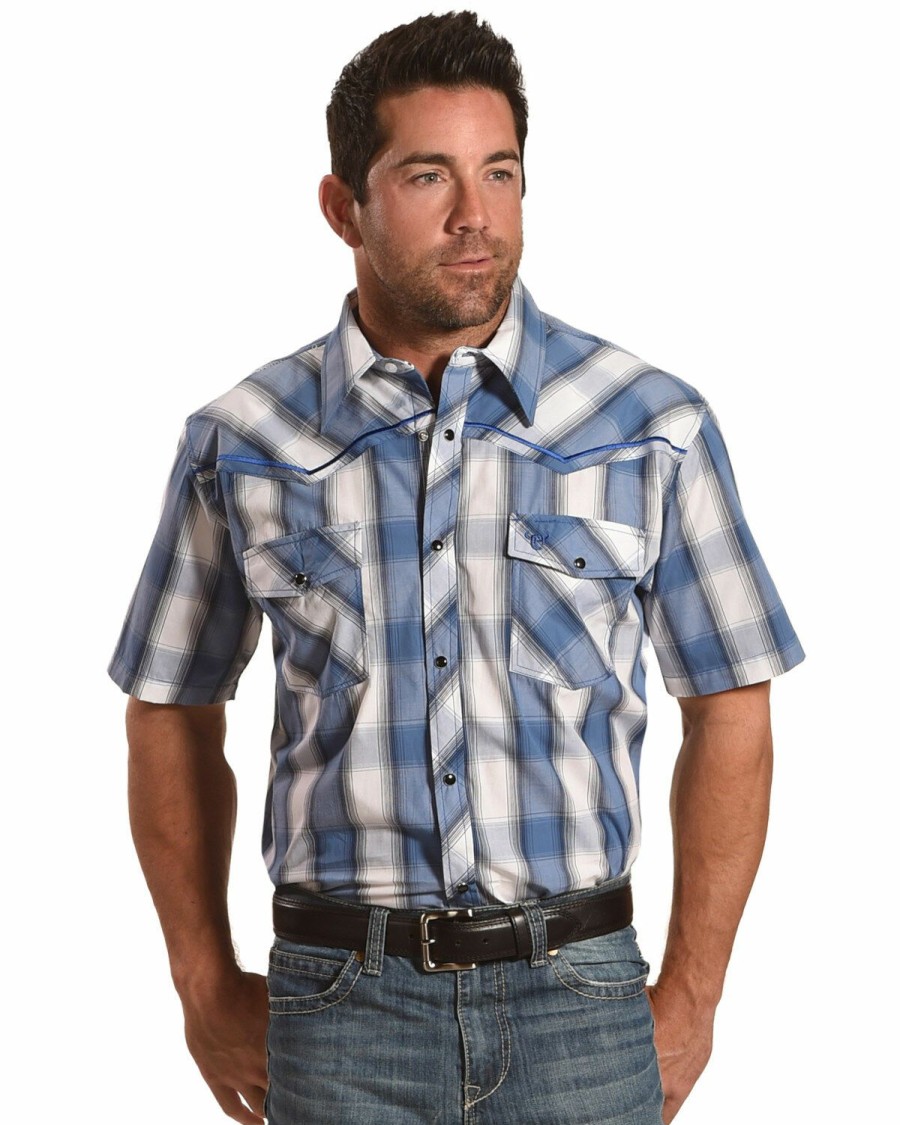 Men * | New Cowboy Hardware Men'S Hombre Plaid Shirt