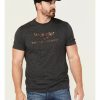 Men * | Sale Online Wrangler Men'S Heathered Yellowstone Logo Graphic T-Shirt