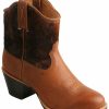 Women * | Best Sellers Twisted X Women'S Hair-On Western Booties Round Toe