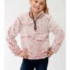 Kids * | Hot Sell Roper Girls' Fuzzy Fleece Sweatshirt