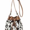 Women * | Sts Ranchwear By Carroll Hot Sell Sts Ranchwear Women'S Hair On Cowhide Bucket Bag