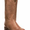 Gifts * | New Lucchese Men'S Tan Sunset Roper Western Boots Round Toe