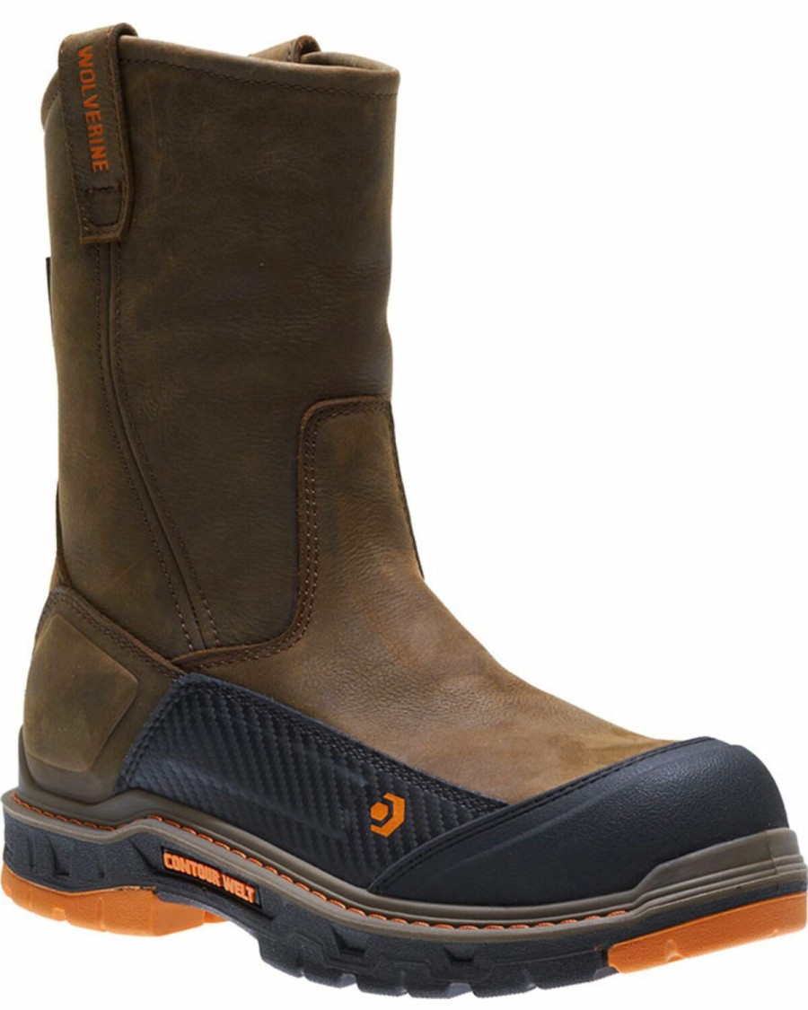 Men * | Hot Selling Wolverine Men'S Overpass Carbonmax Waterproof Wellington Boots Composite Toe