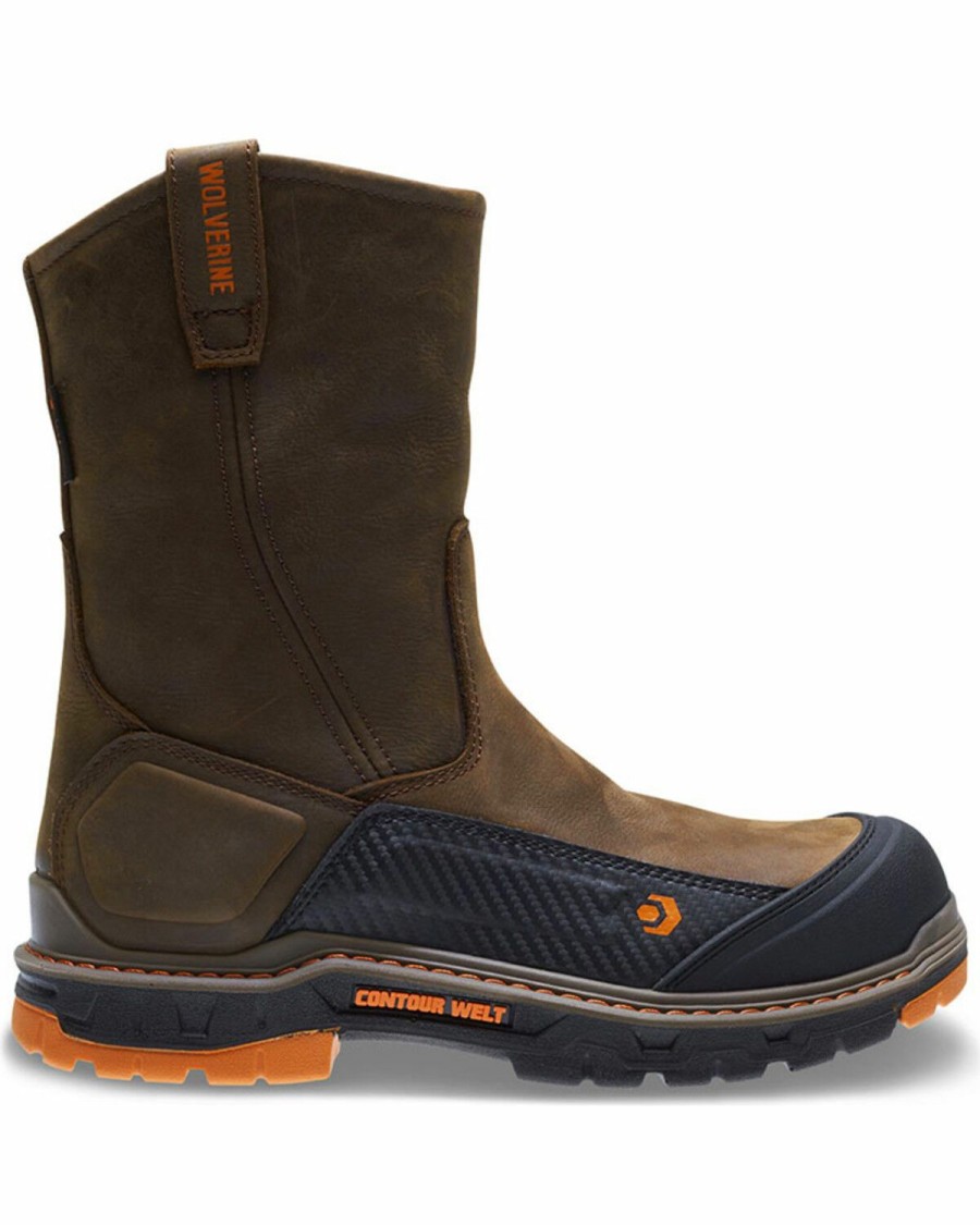 Men * | Hot Selling Wolverine Men'S Overpass Carbonmax Waterproof Wellington Boots Composite Toe