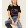 Women * | Cut Price Wrangler Retro Women'S Night Desert Graphic Tee Black