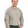 Men * | Unique Ariat Men'S Knit Fire Resistant Work Crew Long Sleeve