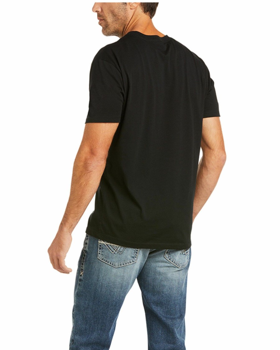 Men * | Cut Price Ariat Men'S Black Viva Mexico Logo Graphic T-Shirt