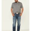 Men * | Premium Wrangler Retro Men'S Cleburn Medium Wash Stretch Slim Straight Jeans Tall