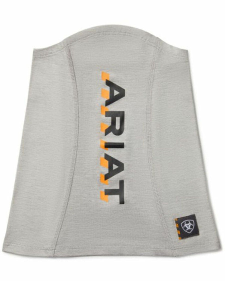 Men * | Sale Online Ariat Men'S Heather Grey Rebar Neck & Face Gaiter