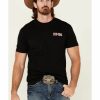 Men * | Cheap Cowboy Hardware Men'S Live Wild Live Free Flag Logo Short Sleeve T-Shirt