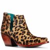 Women * | Best Sellers Ariat Women'S Dixon Hair-On Leopard Print Fashion Booties Snip Toe