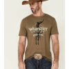 Men * | Bestsellers Wrangler Men'S Heather Olive Denim Rider Graphic Short Sleeve T-Shirt