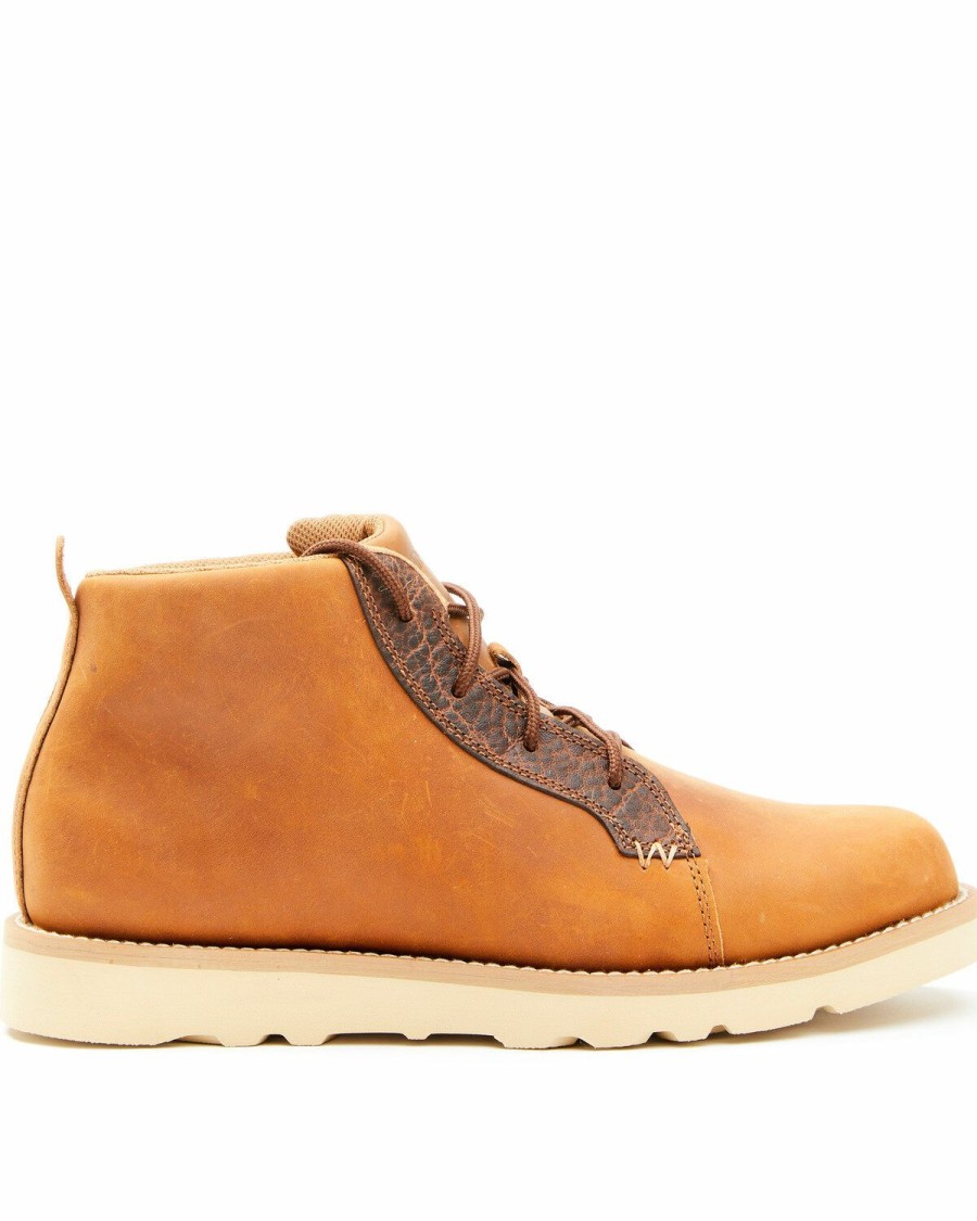 Men * | Discount Wrangler Footwear Men'S Lace-Up Boots Round Toe