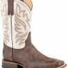 Men * | Unique Roper Men'S Brown Parker Western Boots Square Toe