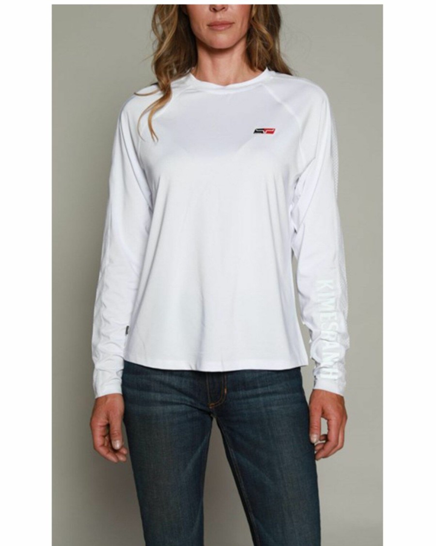 Women * | Exquisite Gifts Kimes Ranch Women'S Kr1 Tech Logo Long Sleeve Tee