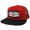 Gifts * | Hot Sell Kimes Ranch Men'S Red Rays Original Logo Patch Mesh-Back Trucker Cap