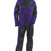 Women * | Bestsellers Milwaukee Leather Women'S Purple/Black Waterproof Rain Suit 3X