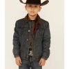 Kids * | Bestsellers Wrangler Boys' Rustic Western Blanket Lined Jacket