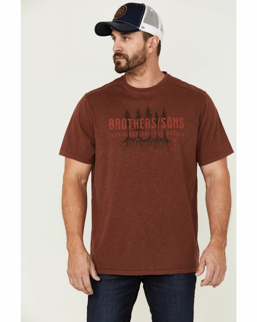 Men * | Attractive Brothers & Sons Men'S Badlands Treeline Graphic T-Shirt