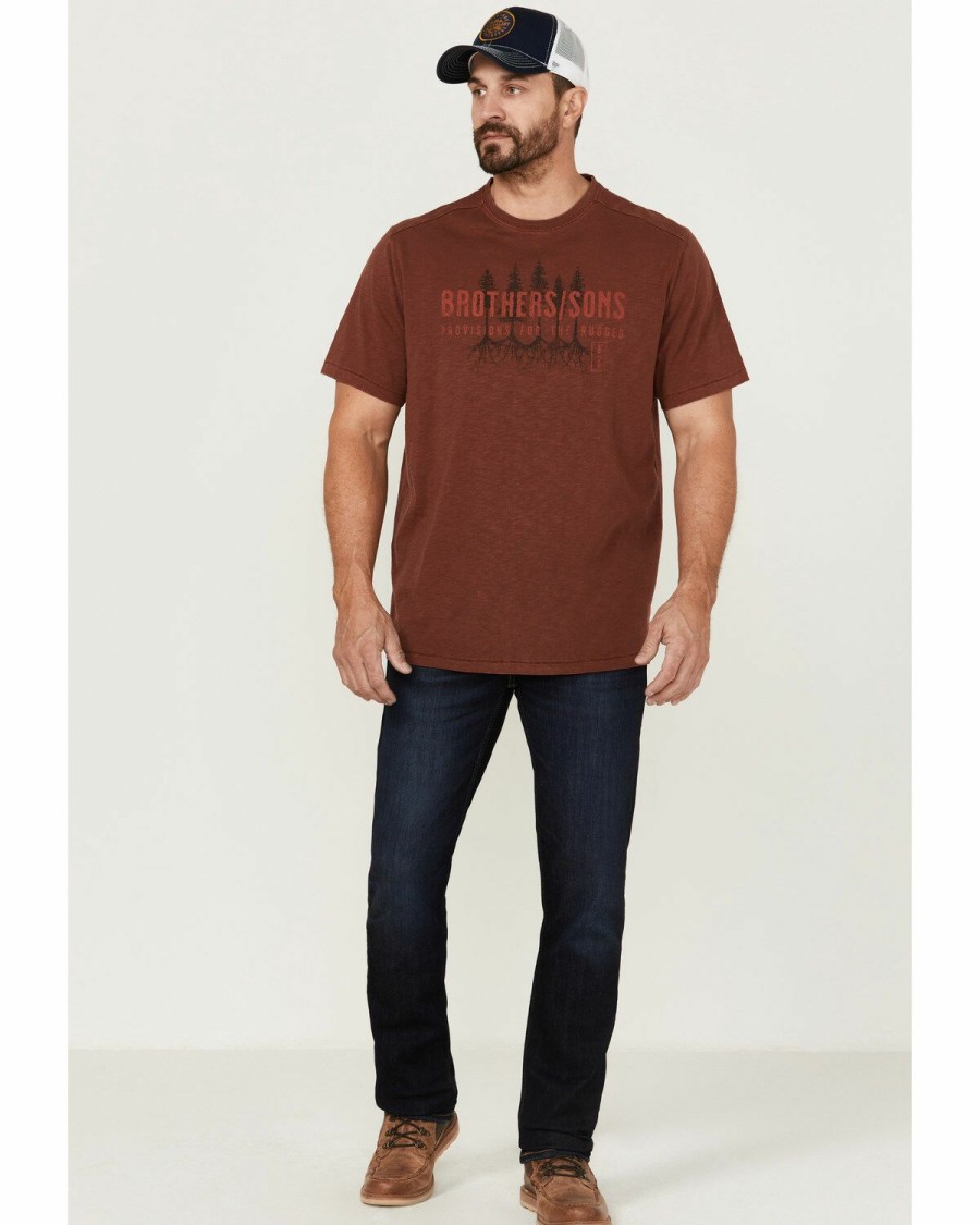 Men * | Attractive Brothers & Sons Men'S Badlands Treeline Graphic T-Shirt