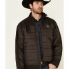 Men * | Cut Price Ariat Men'S Expresso Elevation Insulated Zip-Front Softshell Jacket