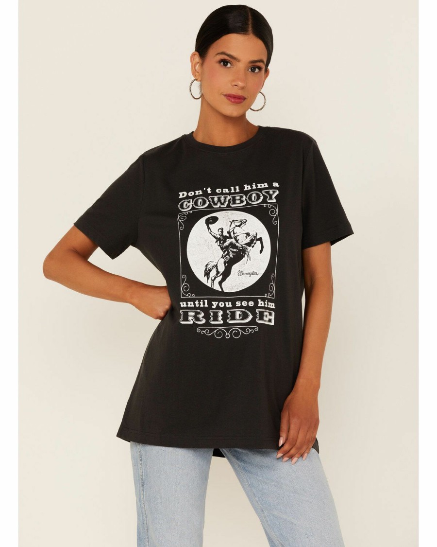 Women * | Discount Wrangler Women'S Retro Don'T Call Him A Cowboy Graphic Tee